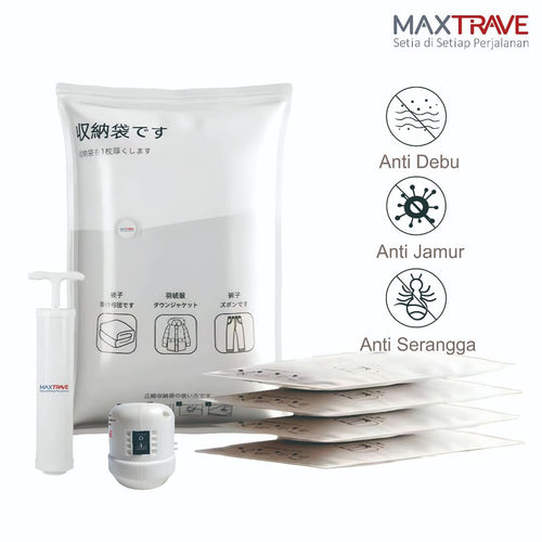 Vacuum Bag Penyimpan Pakaian + Pompa