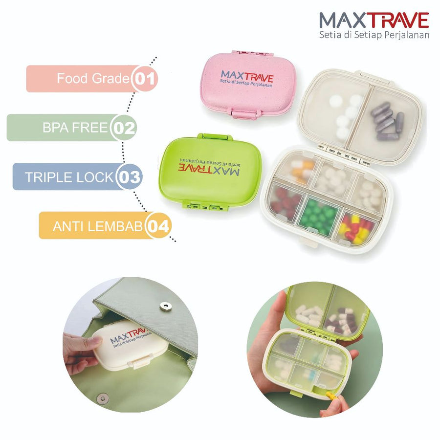 Kotak Obat Travel 8 Slot