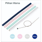 Sedotan Silikon Lipat Food Grade BPA
