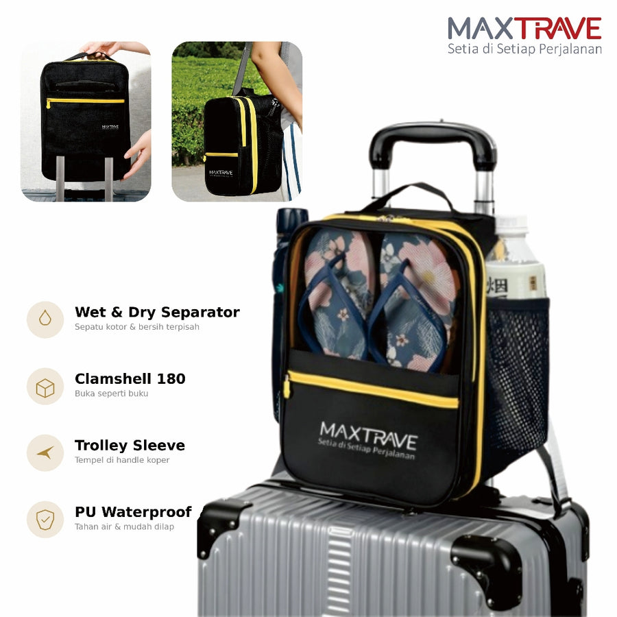 Tas Organizer Sepatu Travel Waterproof Shoe