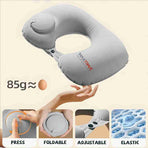 Bantal Leher Tiup Press Pump Travel