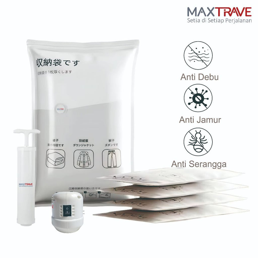 Vacuum Bag Penyimpan Pakaian + Pompa