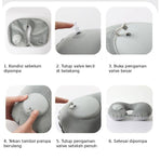 Bantal Leher Tiup Press Pump Travel