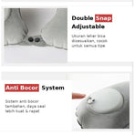 Bantal Leher Tiup Press Pump Travel
