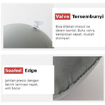 Bantal Leher Tiup Press Pump Travel